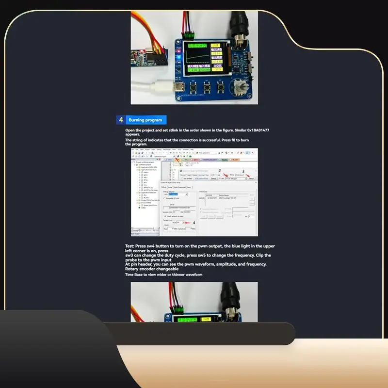 

Цифровой осциллограф, простой измеритель частоты формы сигнала, выход прямоугольной волны с 1,8-дюймовым ЖК-экраном-T44C