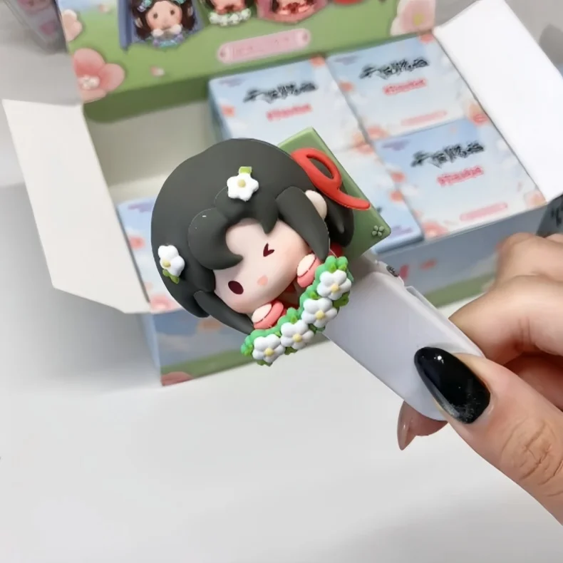 Echte Heaven Official's Blessing TGCF Lucky Fluff Blind Box Kühlschrankmagnet Anime Figur Schreibtischdekoration Sammlerstück Geschenk Spielzeug – Detail 2