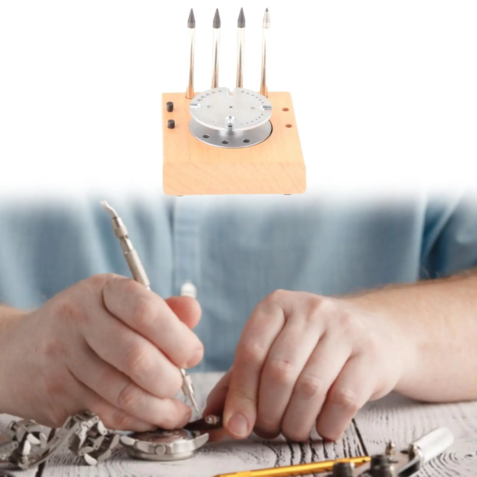 outil-de-montage-de-mouvement-de-montre-en-bois-massif-et-acier-support-de-reparation-de-precision-pour-la-maintenance-de-montres-pour-les-amateurs-de-montres-et-le-bricolage