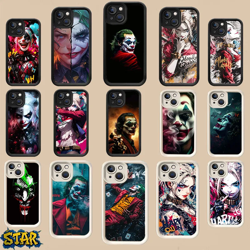 WZ-32 DC-Harley Quinn Joker, белый ступенчатый чехол из ТПУ для iPhone X XS XR 8, 11, 12, 13, Mini Plus Pro Max WZ-32 DC-Harley Quinn Joker, белый ступенчатый чехол из ТПУ для iPhone X XS XR 8, 11, 12, 13, Mini Plus Pro Max