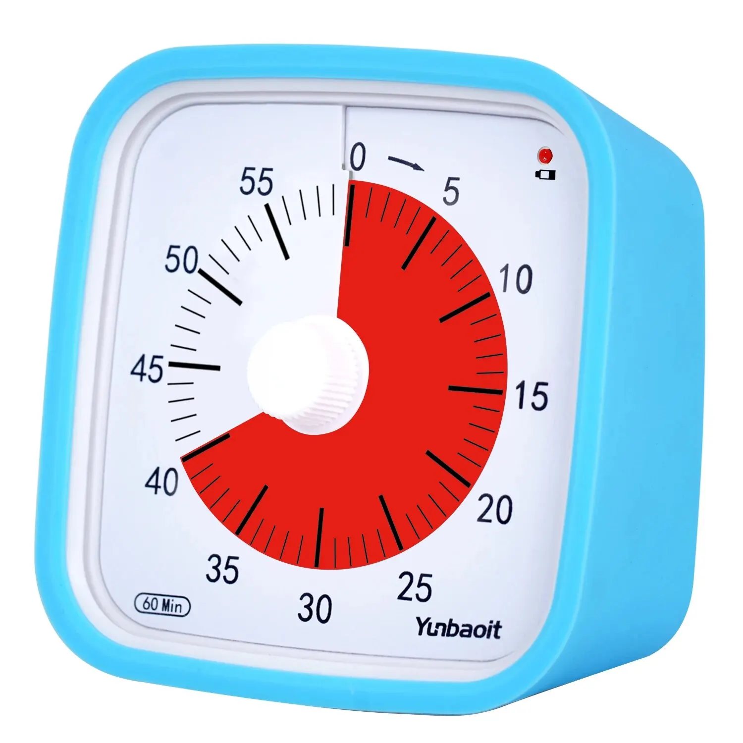 Yunbaoit VT01 Verbeterde visuele timer van 60 minuten met beschermhoes Stille countdown-timer voor kinderen