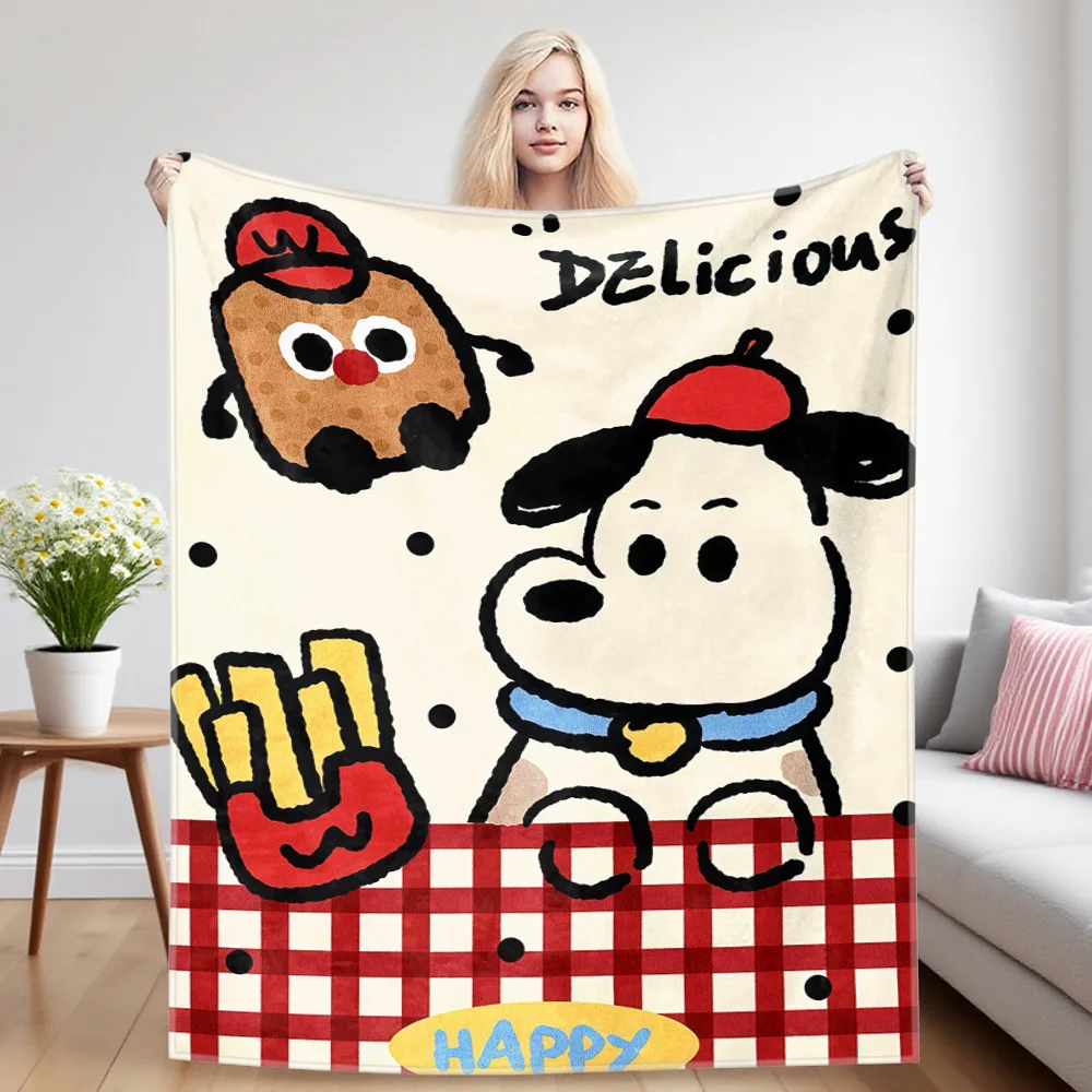 Food Pup Nap Blanket,Flannel Blanket,Suitable For Sofas,Beds,Cars,Rooms,Offices,Camping,Exquisite Gift Blankets