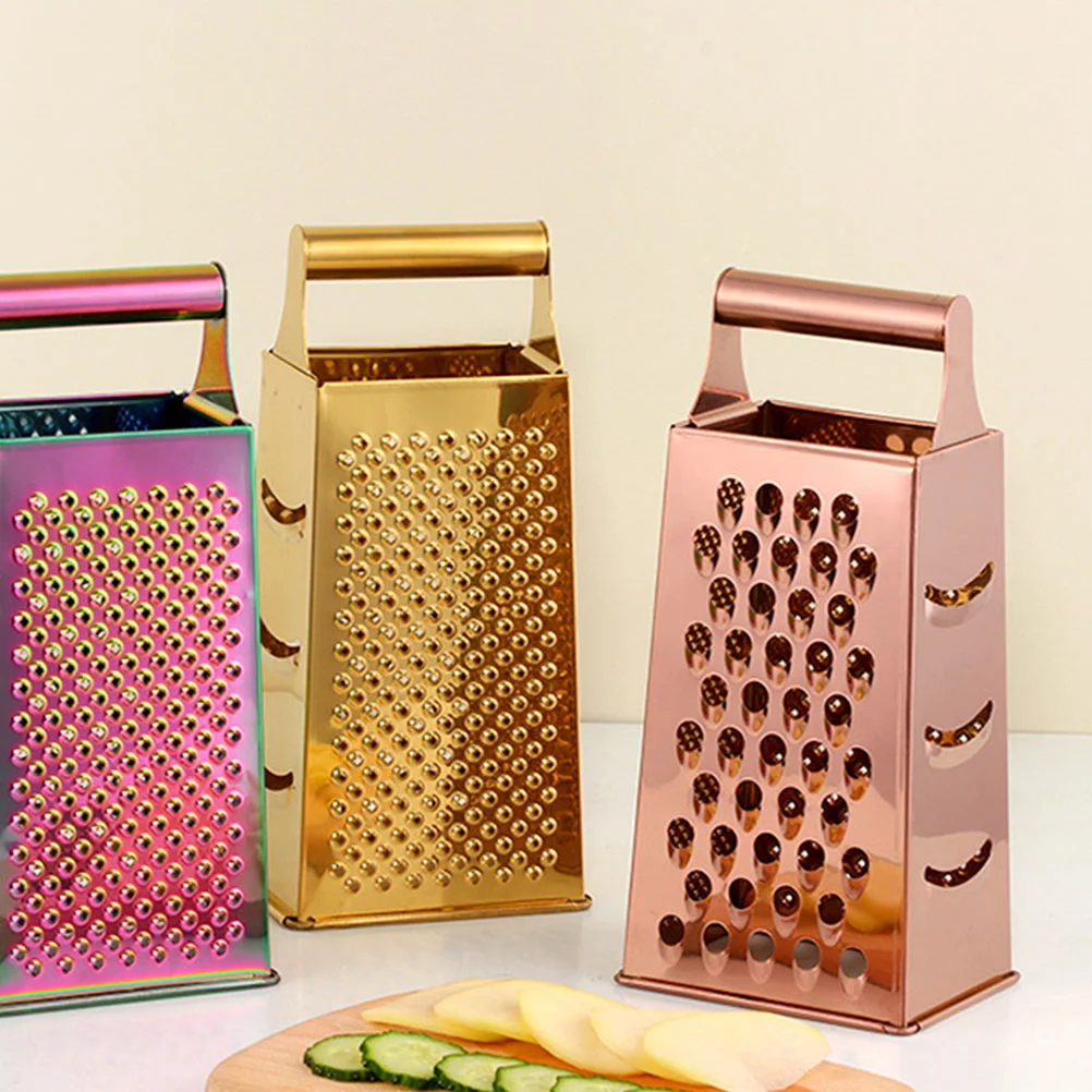 Cheese Grater Vegetable Slicer Multifunctional Graters for Kitchen Vegetables Rose Gold