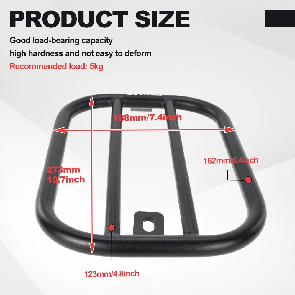 For Kawasaki Eliminator 500 2024 2025 2026 Motorcycle Motorcycle Steel Rear carrier Fender Luggage Rack Support Shelf Solo Seat