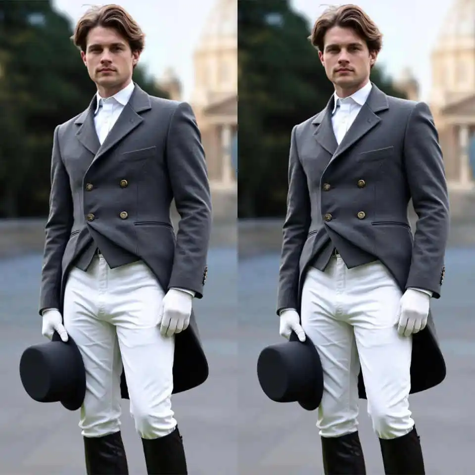 

Classic Wedding Tuxedos 1-Piece Double Breasted Notched Lapel Special Occasion Customized Plus Size Trajes Para Hombre