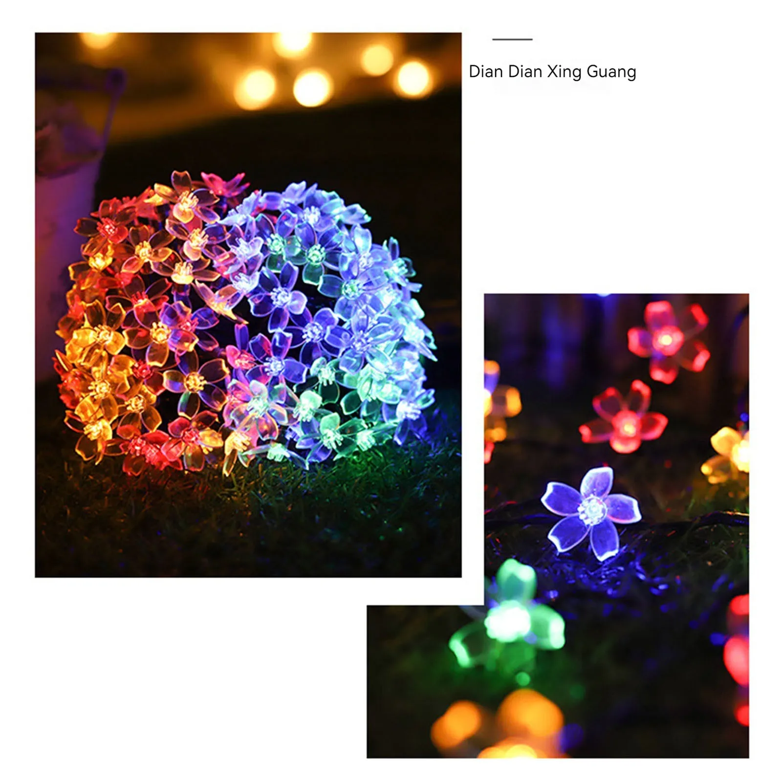 

2 упаковки солнечных садовых фонарей, декоративные солнечные фонари, солнечные фонари с вишневым цветом для наружного двора, газона, патио, дорожки, украшения