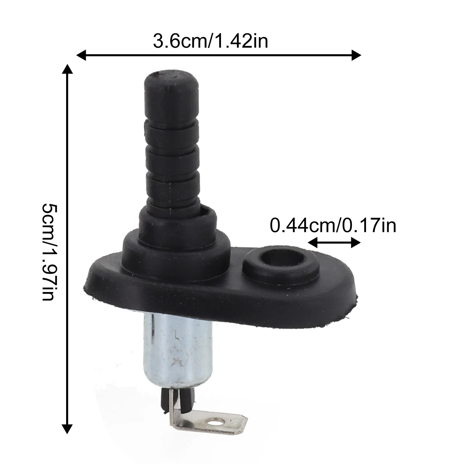 Bonnet Boot Switch 12V Car Switch Safety And Stability Water Proof Design High Universality Fitment Black Color