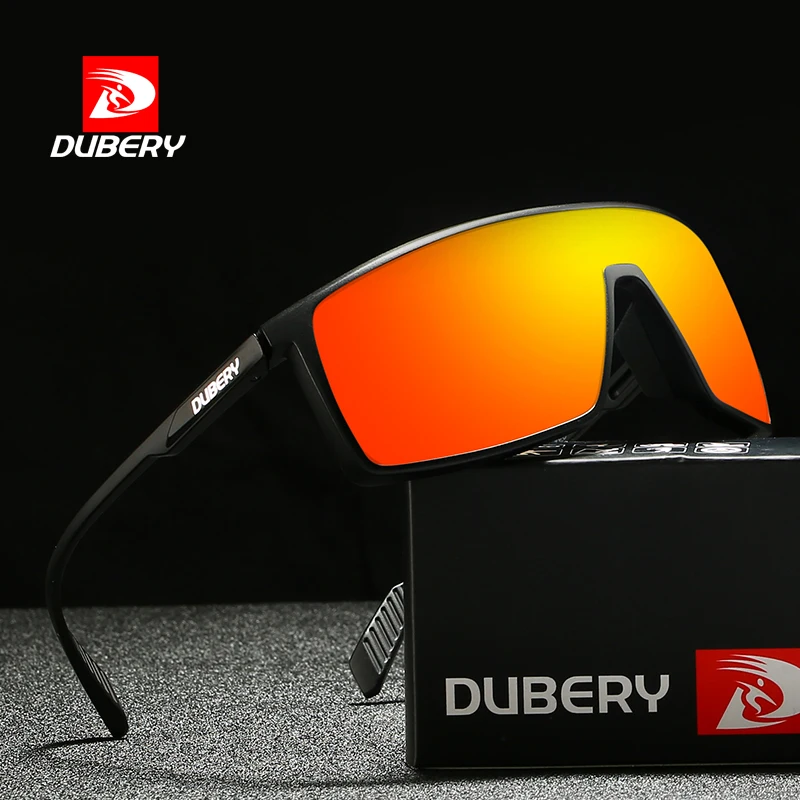 DUBERY Sunglasses Men's Retro Male Goggle Colorful SunGlasses For Fashion Brand Luxury Mirror Oversized Sun Glasses UV400 606