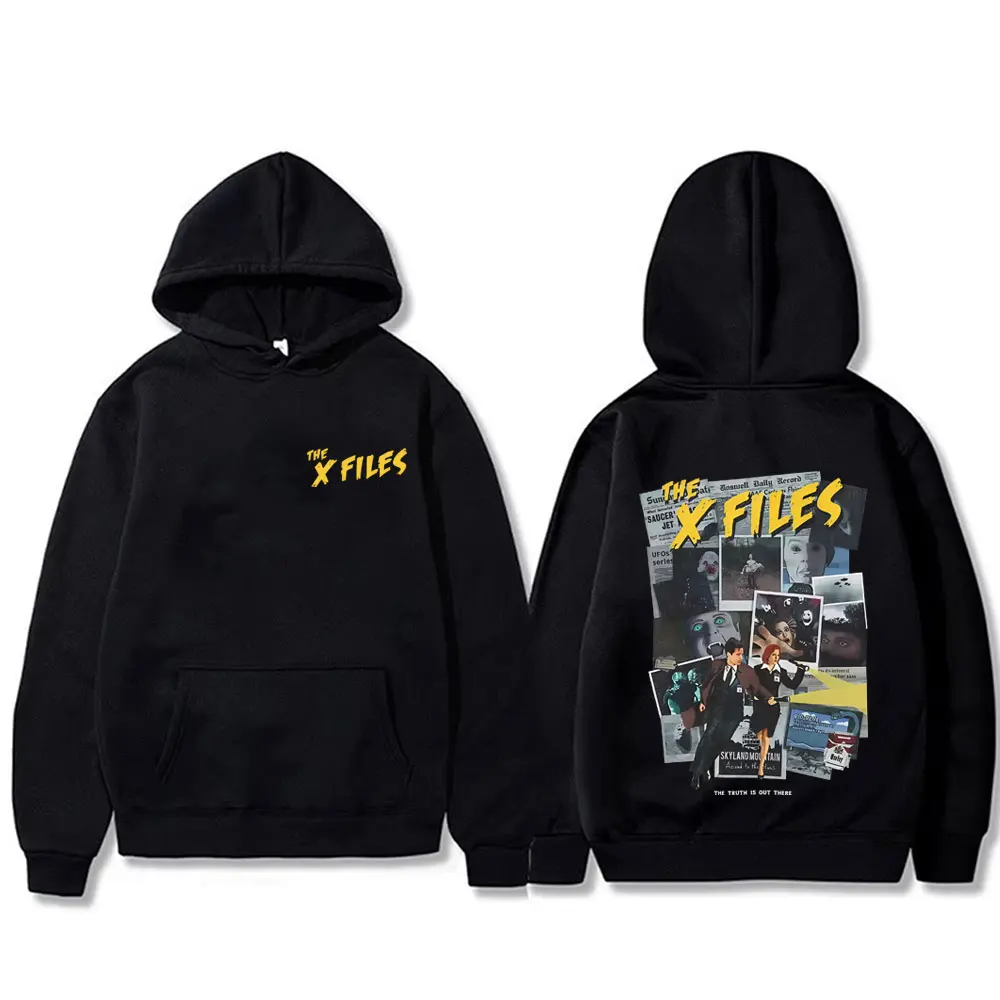 

Movie The X Files The Truth Is Out There Graphic Hoodie Men Women Casual Fleece Cotton Sweatshirt Malevintage Oversized Hoodies