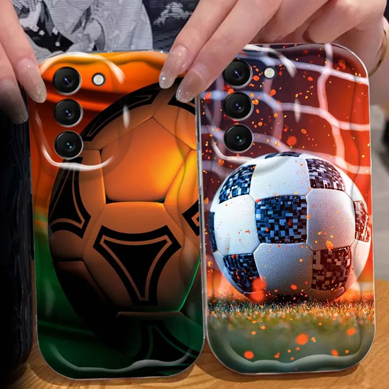 

Basketball Football Cool Phone Case For Samsung S25 S24 S23 S22 S21 S20 A04 A05s A05 A06 Ultra Plus FE 5G Wave Oil