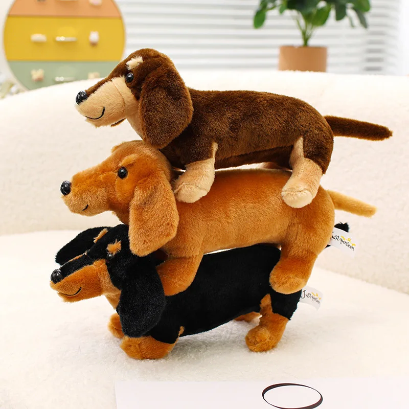 

Cute Simulation Dachshund Dog Doll Plush Toy Little Dog Doll Stuffed Toy