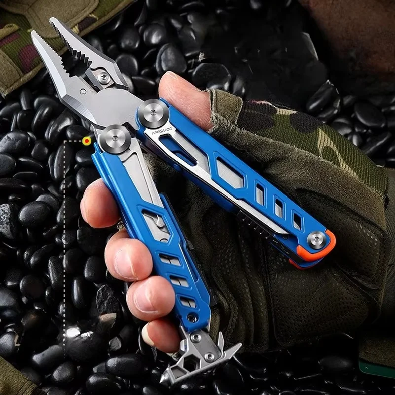 For Easy Camping Portable Emergency Combination Manual Tools High Quality Multifunctional Folding Outdoor Pliers