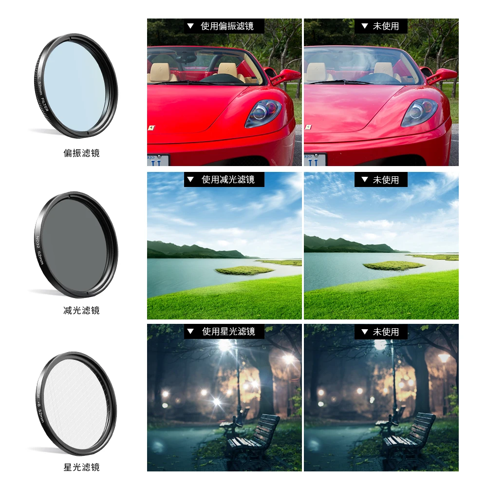 APL-Filtre en plexiglas multi-documents pour téléphone, objectif 52UV-7F, 52mm, nouveau prix