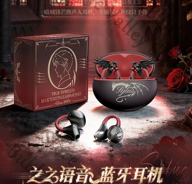 Love and Deepspace Sylus Anime Cosplay Ear-hook Bluetooth Headset Cartoon BlueTooths Earphone Headphones Osteoacusis Xmas Gift
