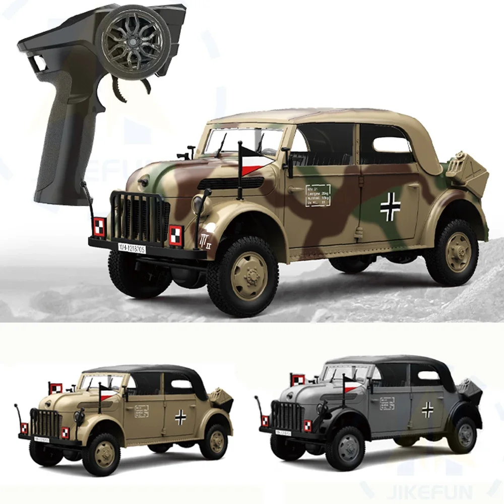 

1/18 HG4-51 RC Car 4WD Military Command Vehicle 2.4G Remote Control Cars Model Convertible Light Electric Simulation Toys