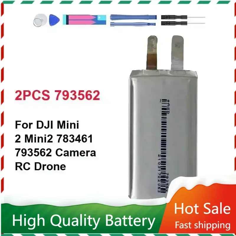 2250mAh for Dji Mini 2 SE 10C Battery 783461 793562 for DJI Mini 2 Mini2 Camera RC Drone Battery Cells 3.85V Flight RC Drone