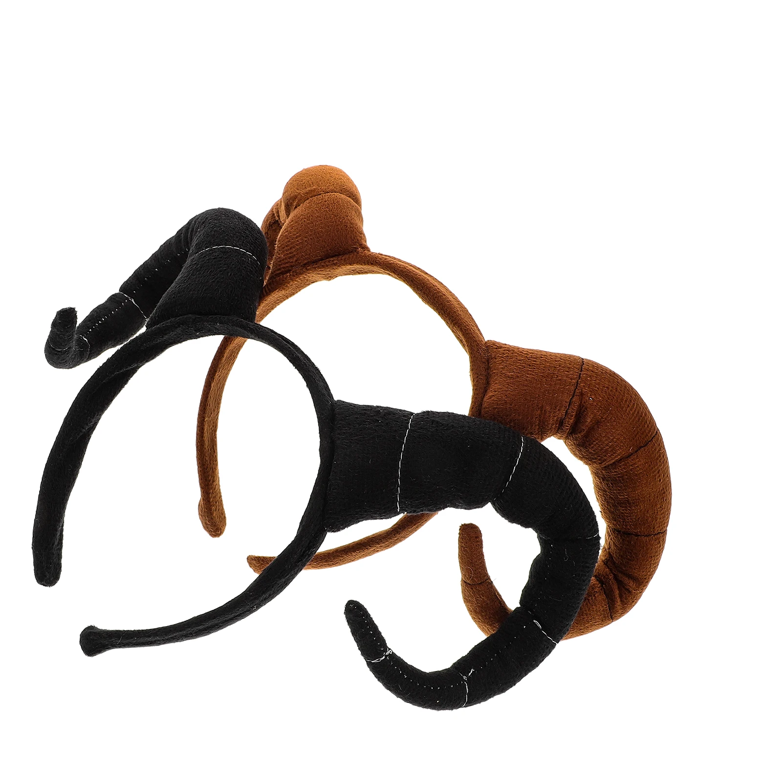 

2pcs Animal Hair Accessories Realistic Antelope Horn Headband for Halloween Costume Photo Props Sheep Horns