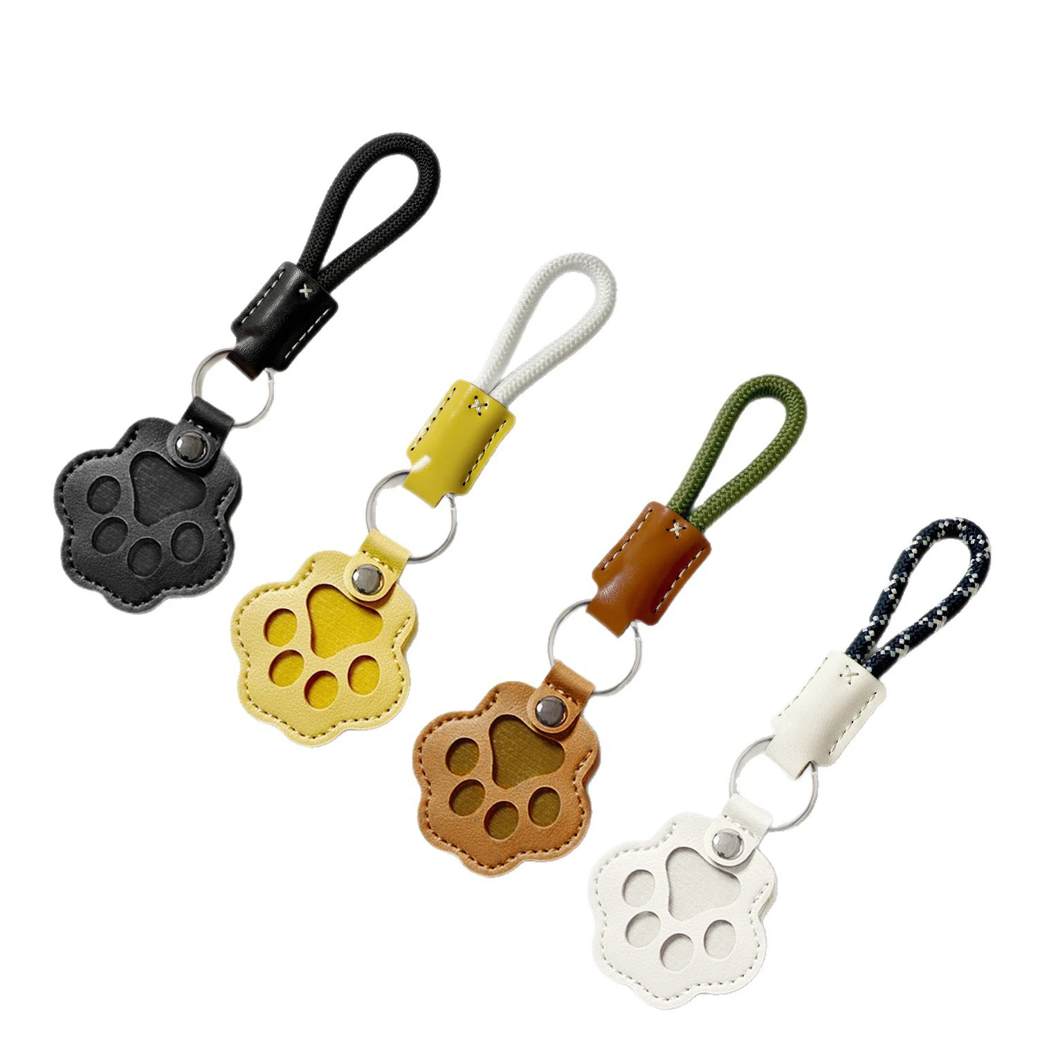 Llavero conmemorativo de pelo de mascota, relicario de cuero PU para guardar el pelo de gato o perro, colgante para almacenar pelo de mascota, accesorios colgantes para bolso.
