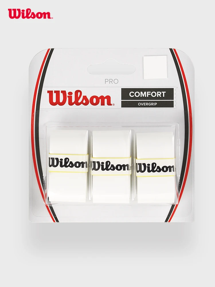 Wilson Tennis Overgrip Original Badminton Hand Sticky Non-slip Racket Overgrip Badminton Tennis Beach Racket Sweatband 3PCS