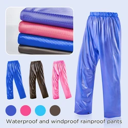 Cycling Rain Pants Cow Tendon Thicken Waterproof Rainproof Trouser Outdoor Work Wear Running Hiking Camping Fishing Rain Pants