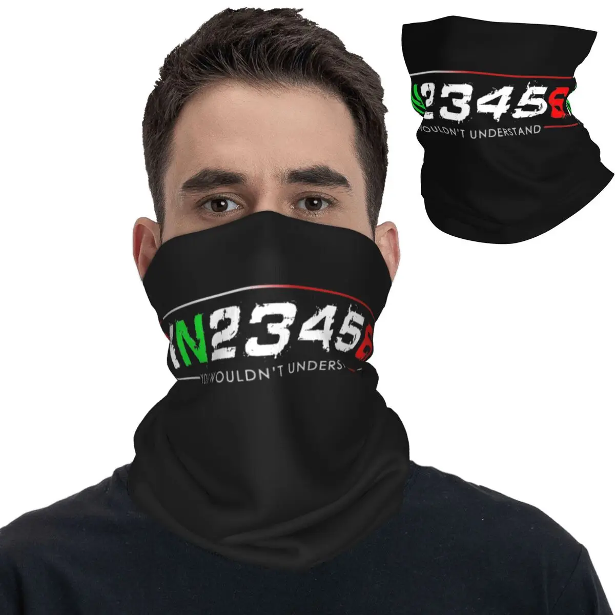 1N23456 Motorcycle Gear Biker Balaclava Classic Hunting Fishing Face Mask Man y2k UV Bicycle Mask Neck Warmer Scarf Bandana