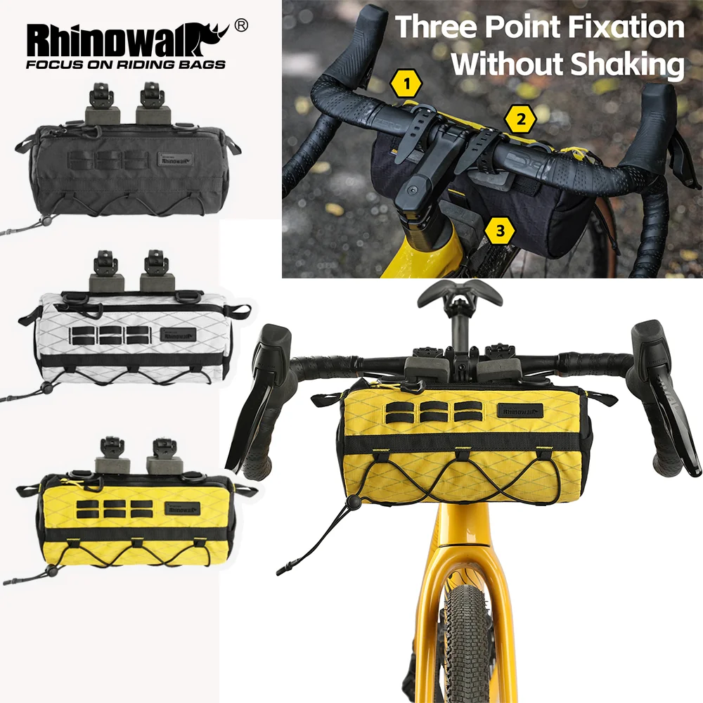 

Rhinowalk Bike Handlebar Bag Slightly Waterproof Cycling Front Basket Pannier Bag Bicycle Phone Storage Bag