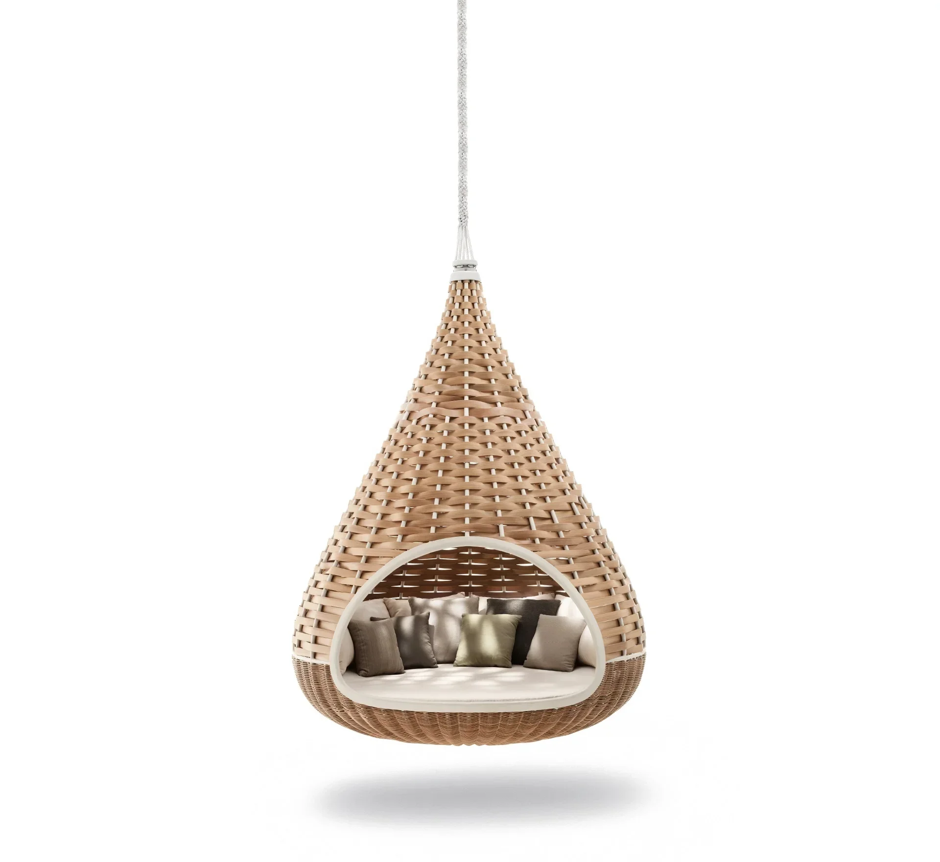 Outdoor hammock rattan sofa circular swing homestay hotel outdoor courtyard bird's nest garden hanging chair weaving bed