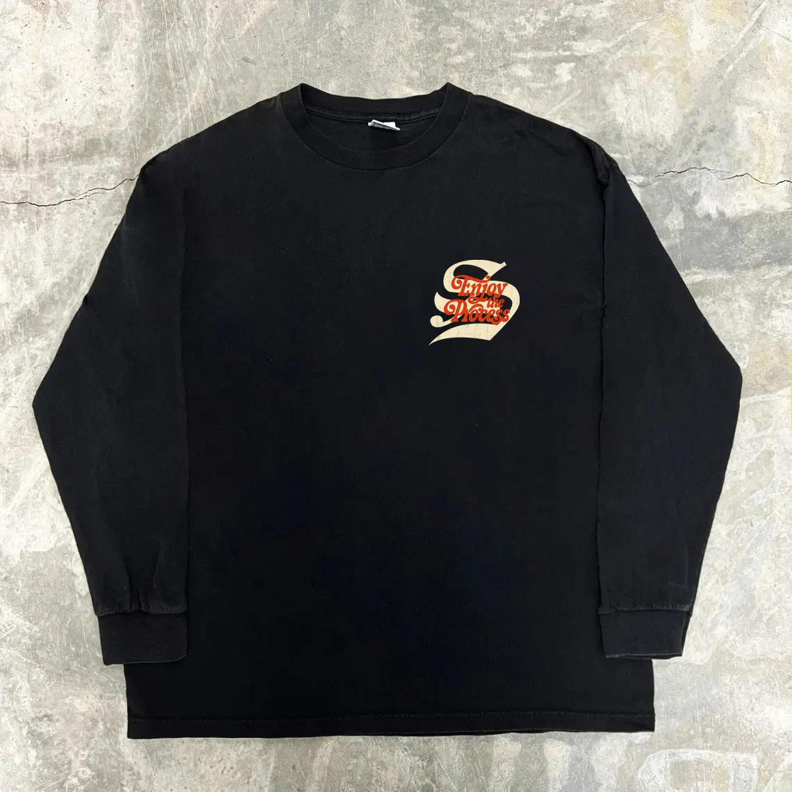 Heavyweight 260G Long Sleeve Men's T-Shirt Lazy Couple Base Shirt Oversize Cotton Polyester round Neck Casual Summer Top