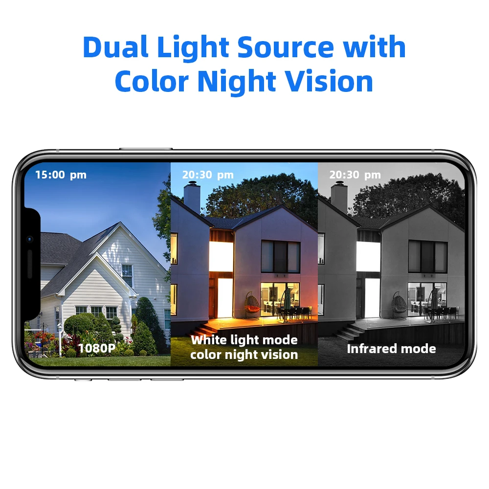 Hiseeu Solar Powered Wifi Security Battery Camera PTZ Wireless Outdoor 1080P With Solar Panel Memory Card H.265 5V DC 7 Meters