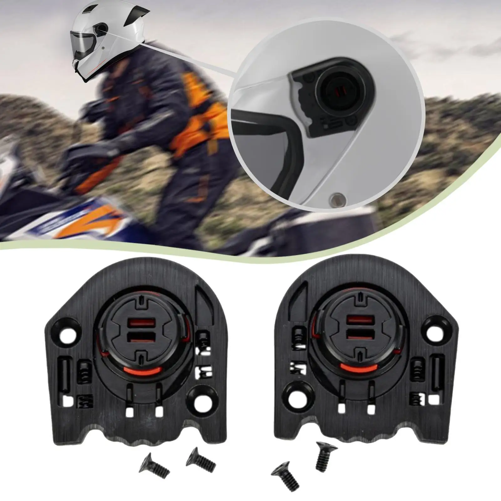 

High Performance Helmet Lens Base Mechanism Spare Parts Lightweight Replacement for Motorcycle Helmet Visors Cover