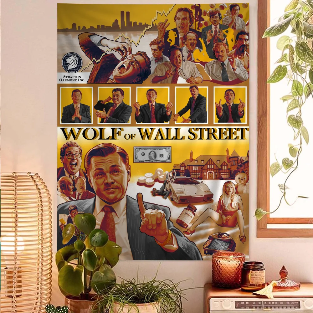 

Classic Movie The Wolf Of Wall Street Hanging Bohemian Tapestry Home Decoration Hippie Bohemian Divination Wall Hangin Decor