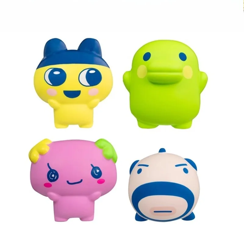 

Bandai Original Tamagotchi Stress Relief Toys Character Model Figure Ornament Toy Collection Decoration Mamekicchi Anime Gift