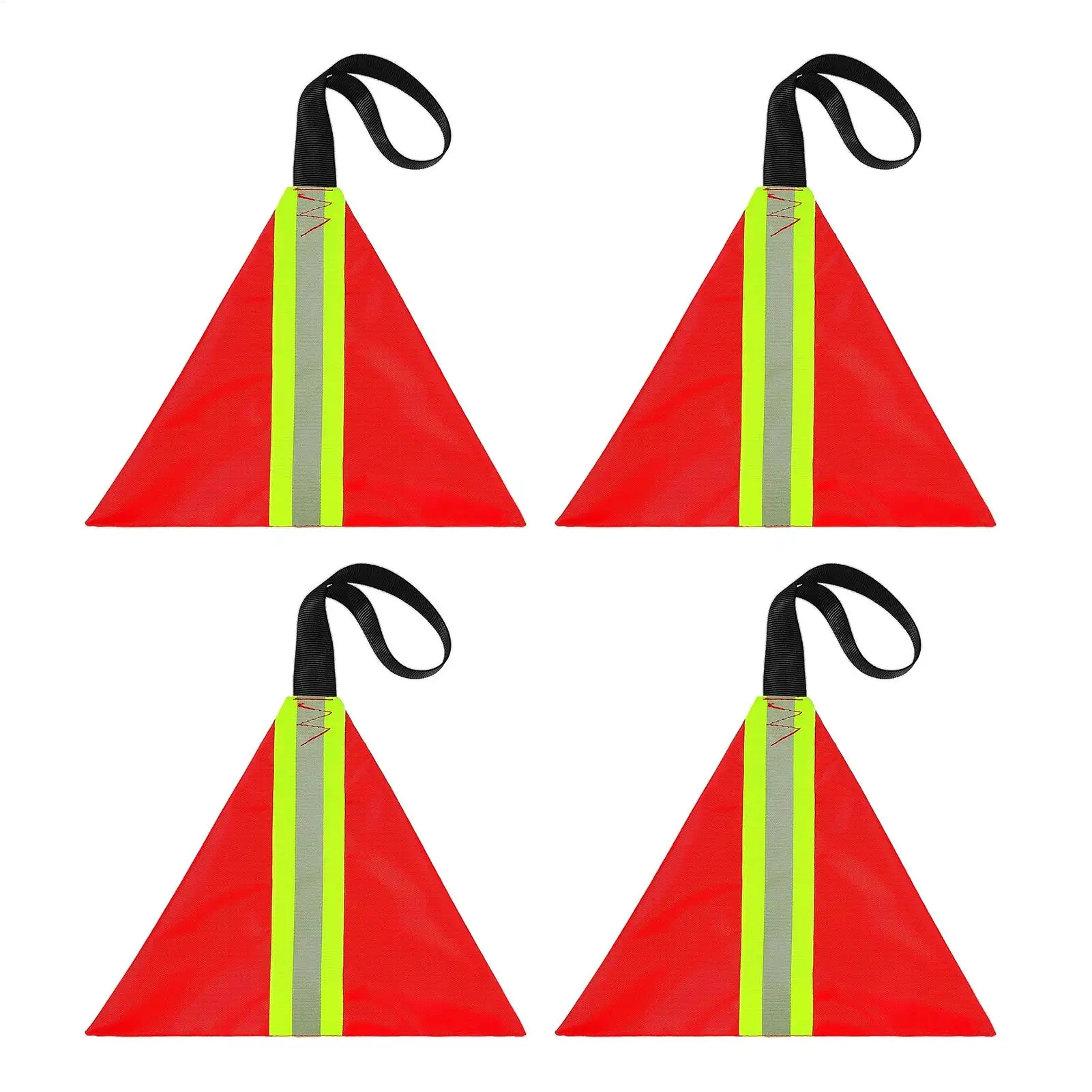 Kayak Red Flag Safety High Visibility Waterproof Reflective Tow Red Warning Flag For Women Adults Boating Canoes Towing Truck