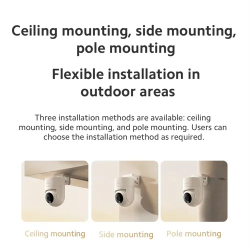 Imagen 2 del producto Cámara exterior Original XIAOMI CW300 2,5 K visión nocturna a todo Color 4 millones de píxeles IP66 advertencia de seguimiento humano versión china