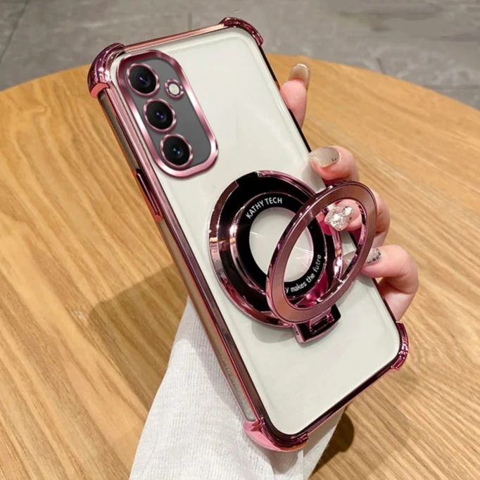 حافظة مغناطيسية مقاومة للصدمات لهاتف Magsafe حافظة شفافة لهاتف سامسونج جالاكسي S25 S25FE S24 FE S23 S22 S21 S20 FE Ultra Plus