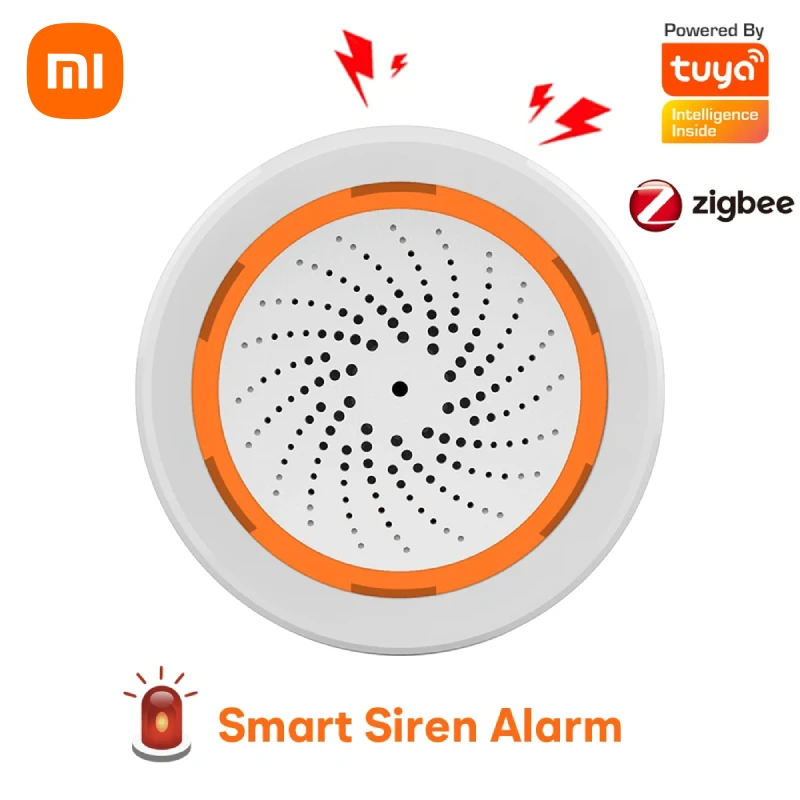 

Xiaomi ZigBee NEO 90DB Sound Light Sensor Tuya Smart Life Built-in Siren Alarm Sensor Smart Home Security Systems Alexa Google