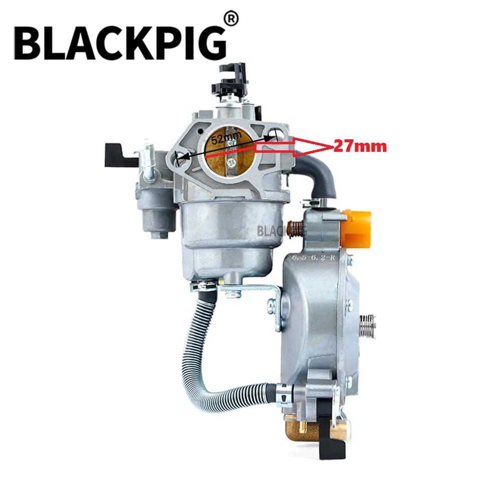5KW 7KW GX390 Engine LPG Carburetor Dual Fuel NG Conversion Kit For Water Tiller Gasolina Generator Part 180F 190F 13HP P27A-LPG