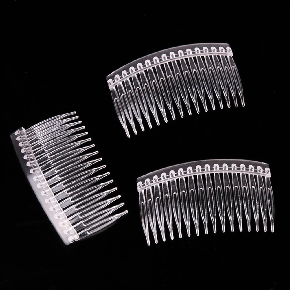 

20pcs Plastic Bang Comb Simple Inserted Combs For Women Wedding Daily Use Hair Accessory Plastic Hair Comb