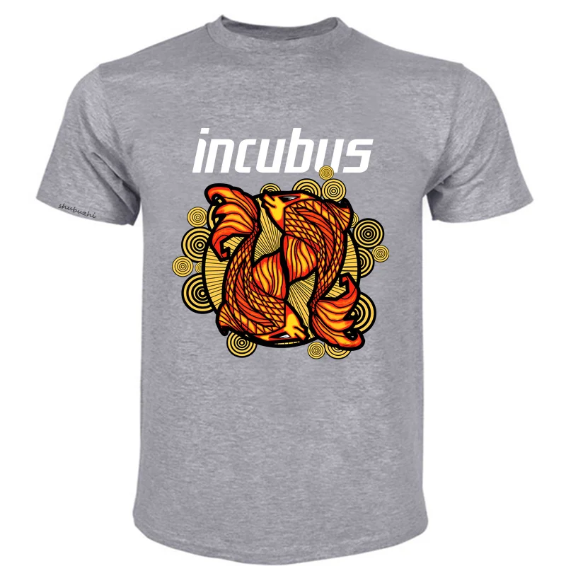 Men summer t-shirt funny print short sleeve INCUBUS Shirt TOUR Inspired Design Street Wear Unisex fashion T-Shirt male top tees