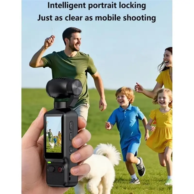 Portable 4K Action Camera 180° Rotatable Video Recording Entry For Vlog Girls Life Recording 64GB
