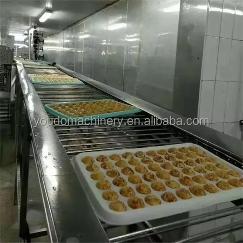 Spiral Freezer Machine / Cookie Conveyor Cooling Tunnel / Baead Cooling Conveyor System