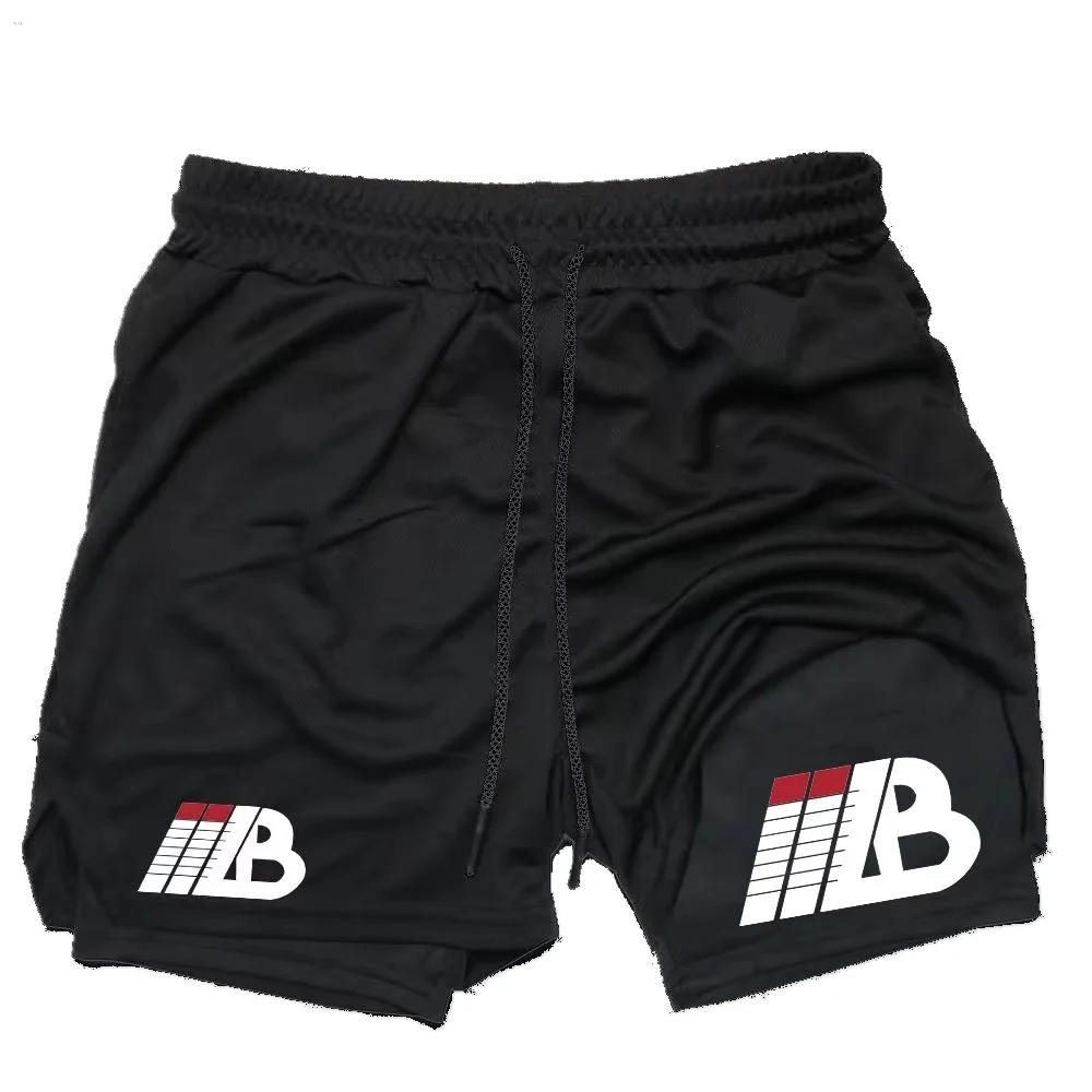 

N-B - Summer 2-in-1 Men's Compression Sports Double Layer Shorts, Quick Drying Sports Running Shorts for Men