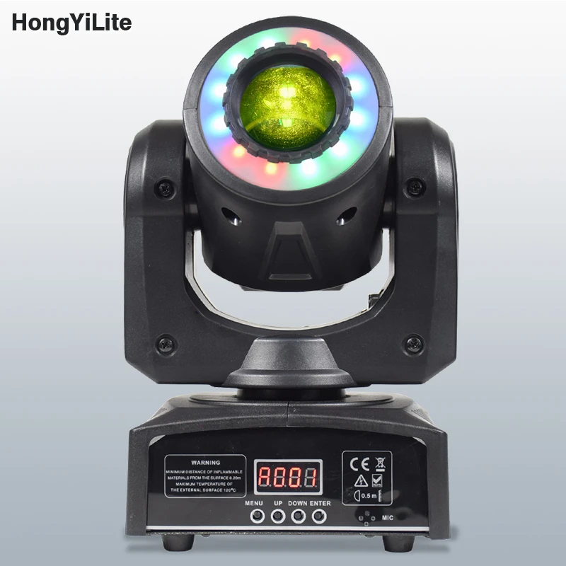 Mini Projecteur Mobile LED à Tête Mobile, 30W, Effet Lyre, 7 Gobos, Rétro-Éclairage de Scène, Sols de brevpour Mariages