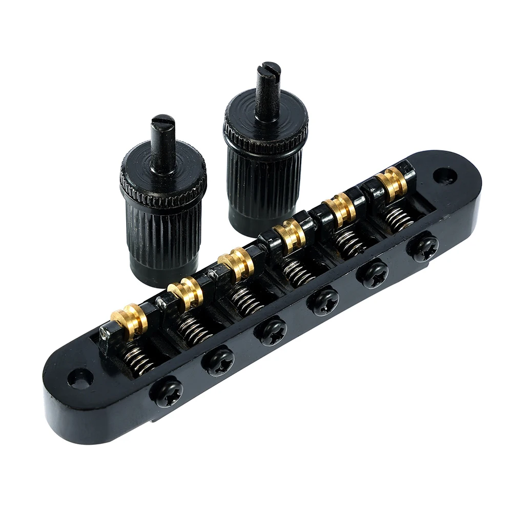 Roller Saddle Bridge With Stud Upper Regulator Bridge Compatible For Epiphone Les Paul Lp Electric Guitar