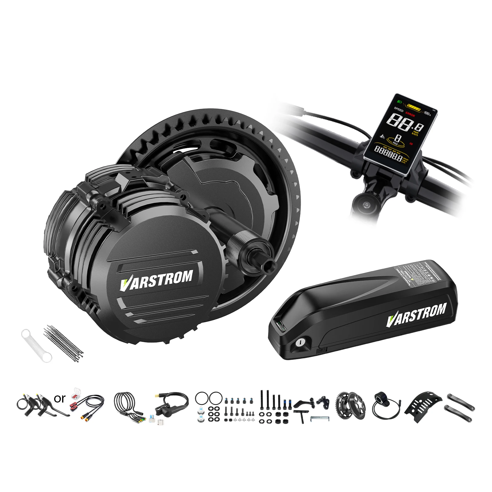 AliExpress NONE Tongsheng TSDZ8 750W TSDZ16 1000W TSDZ2B 500W 36V 250W Mid Drive Motor Electric Bike Conversion Kit eBike Engine with 48VBattery