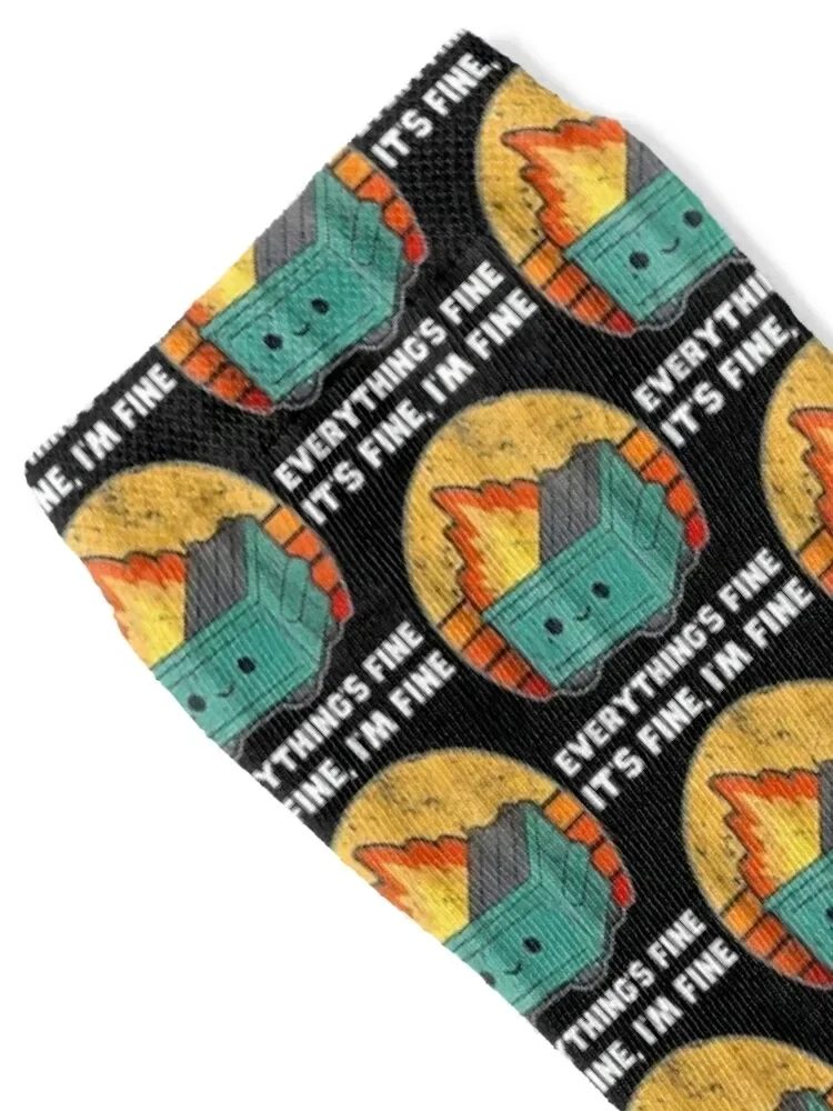 Gift its fine im fine everythings fine Socks Heating sock football Man Socks Women's