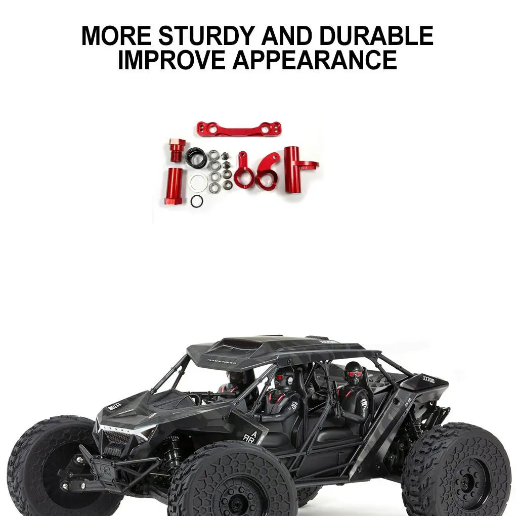 RCGOFOLLOW Lenkservo-Saver, kompletter hochpräziser Rc-Lenkungsservo-Saver, komplett für 1/7 6S Monster Trucks