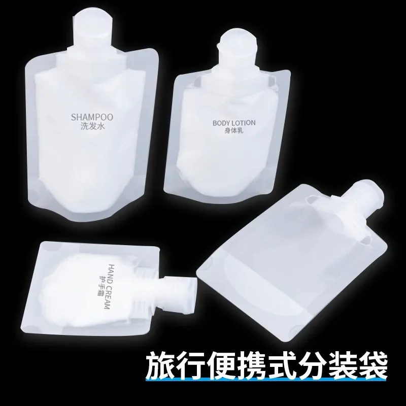 30/50/100ml Refillable Bags Set Travel Essentials Lotion Cosmetics Shampoo Shower Gel Portable Bags