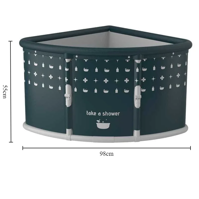 Portable Collapsible Triangle Bath Bucket, Large Capacity Bathtub, Home Ice Bath, Winter Shower Bathing Artifact