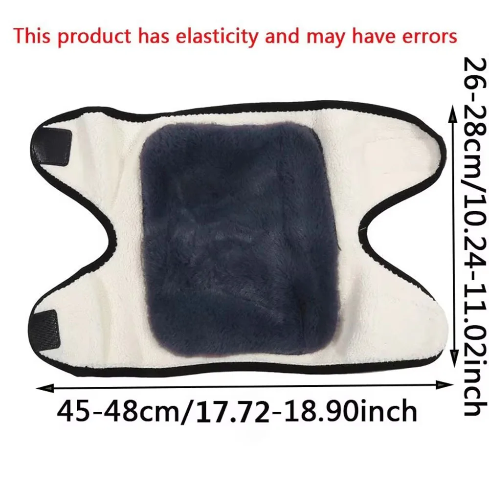 Rodilleras cálidas de invierno para mujeres, calentadores de piernas para hombres mayores, rodillera para artritis de piernas frías, rodillera, Protector de rodilla de piel de conejo